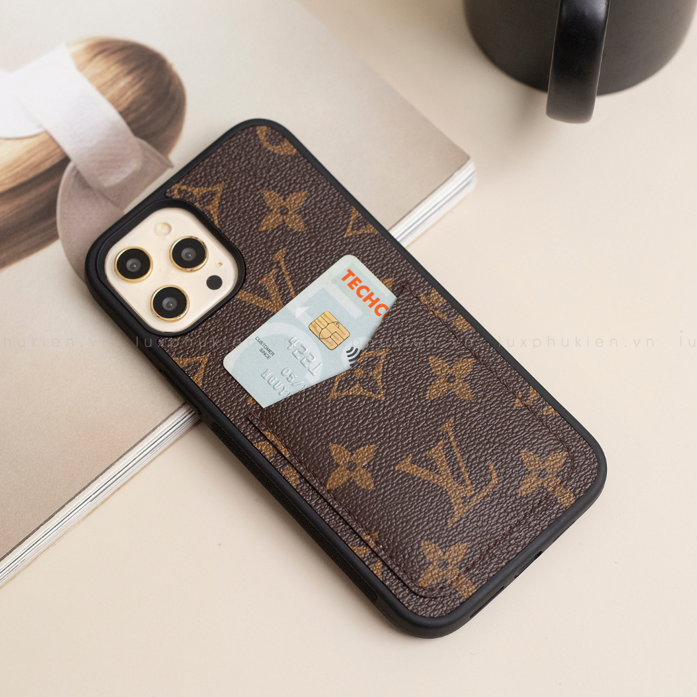 Authentic LV Canvas iPhone Wallet Case (Upcycled - 11)