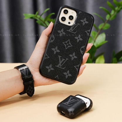 Authentic LV Canvas iPhone Case (Upcycled - 12)