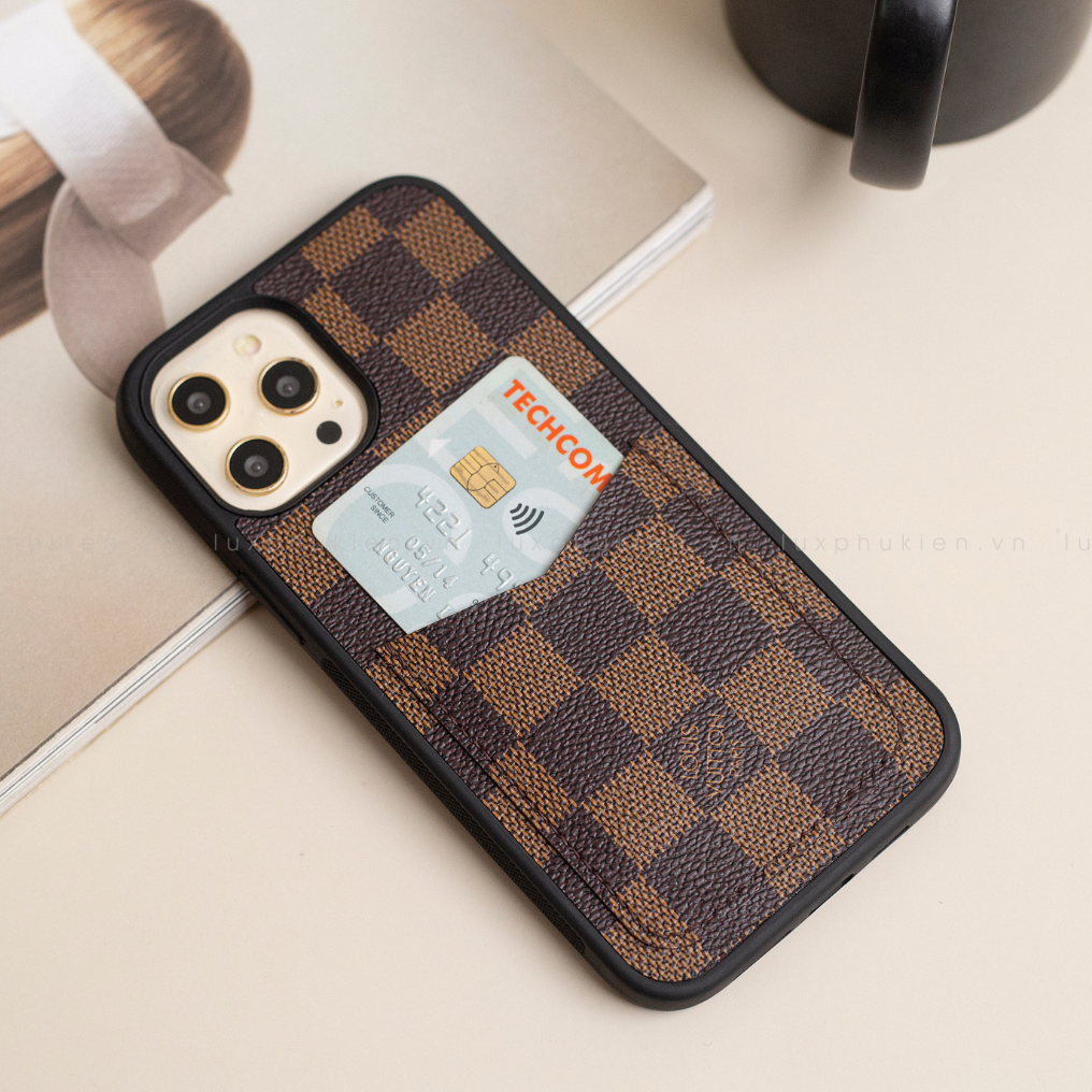 Authentic LV Canvas iPhone Wallet Case (Upcycled - 11)