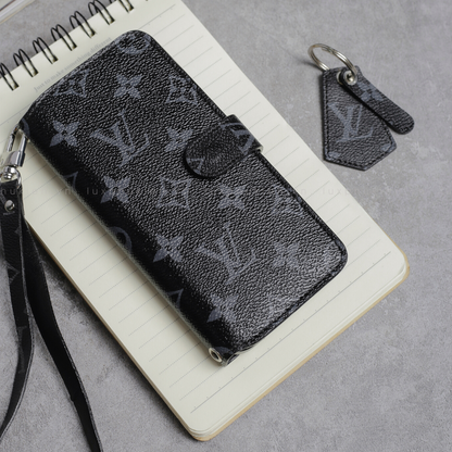 Authentic LV Canvas iPhone Wallet Case (Upcycled - 1)