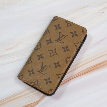 Authentic LV Canvas iPhone Wallet Case (Upcycled - 6)