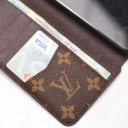 Authentic LV Canvas iPhone Wallet Case (Upcycled - 6)