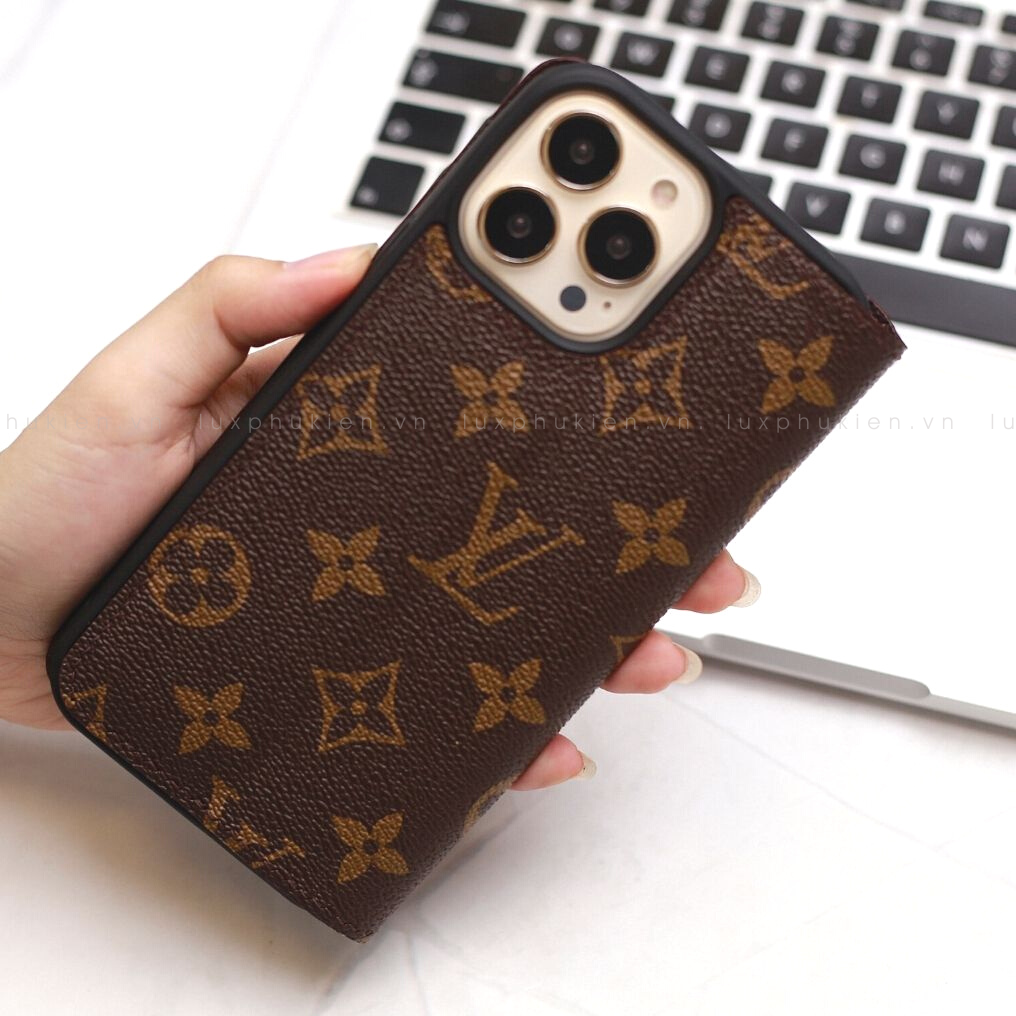 Authentic LV Canvas iPhone Wallet Case (Upcycled - 6)