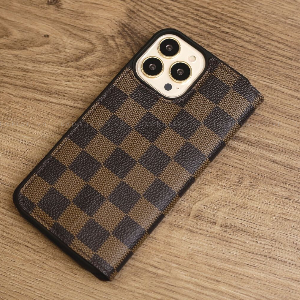 Authentic LV Canvas iPhone Wallet Case (Upcycled - 6)