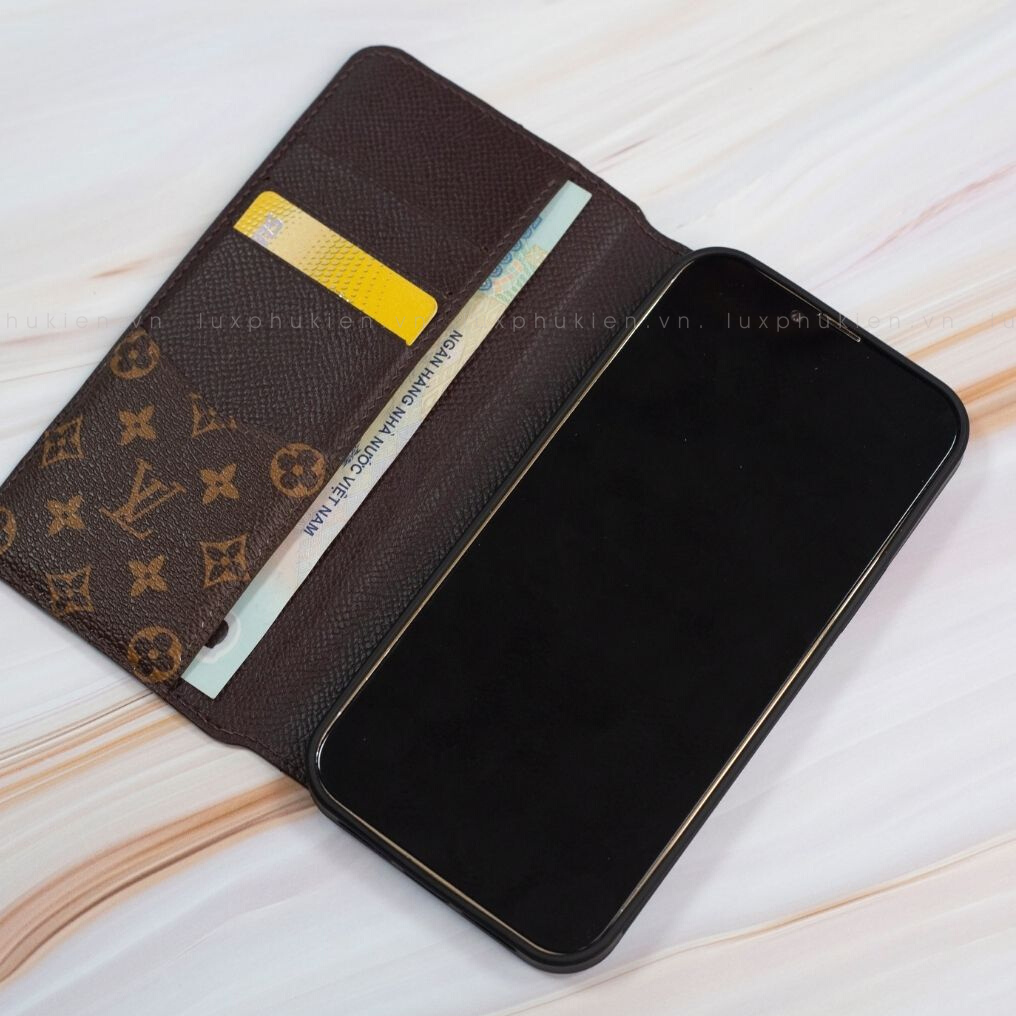 Authentic LV Canvas iPhone Wallet Case (Upcycled - 6)