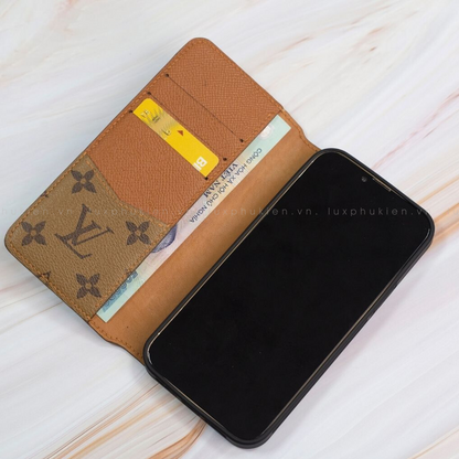 Authentic LV Canvas iPhone Wallet Case (Upcycled - 6)