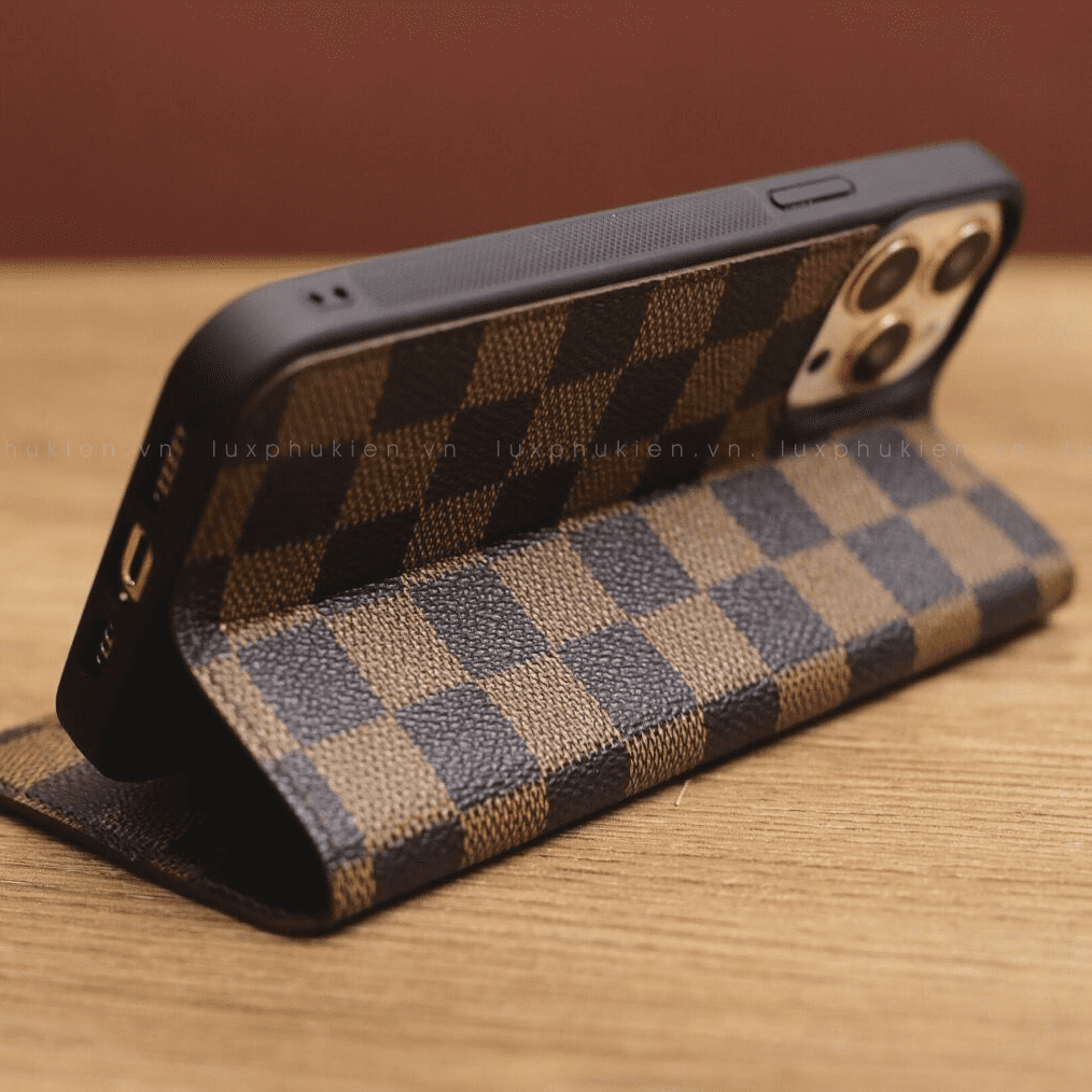 Authentic LV Canvas iPhone Wallet Case (Upcycled - 6)