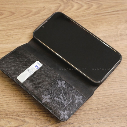 Authentic LV Canvas iPhone Wallet Case (Upcycled - 6)