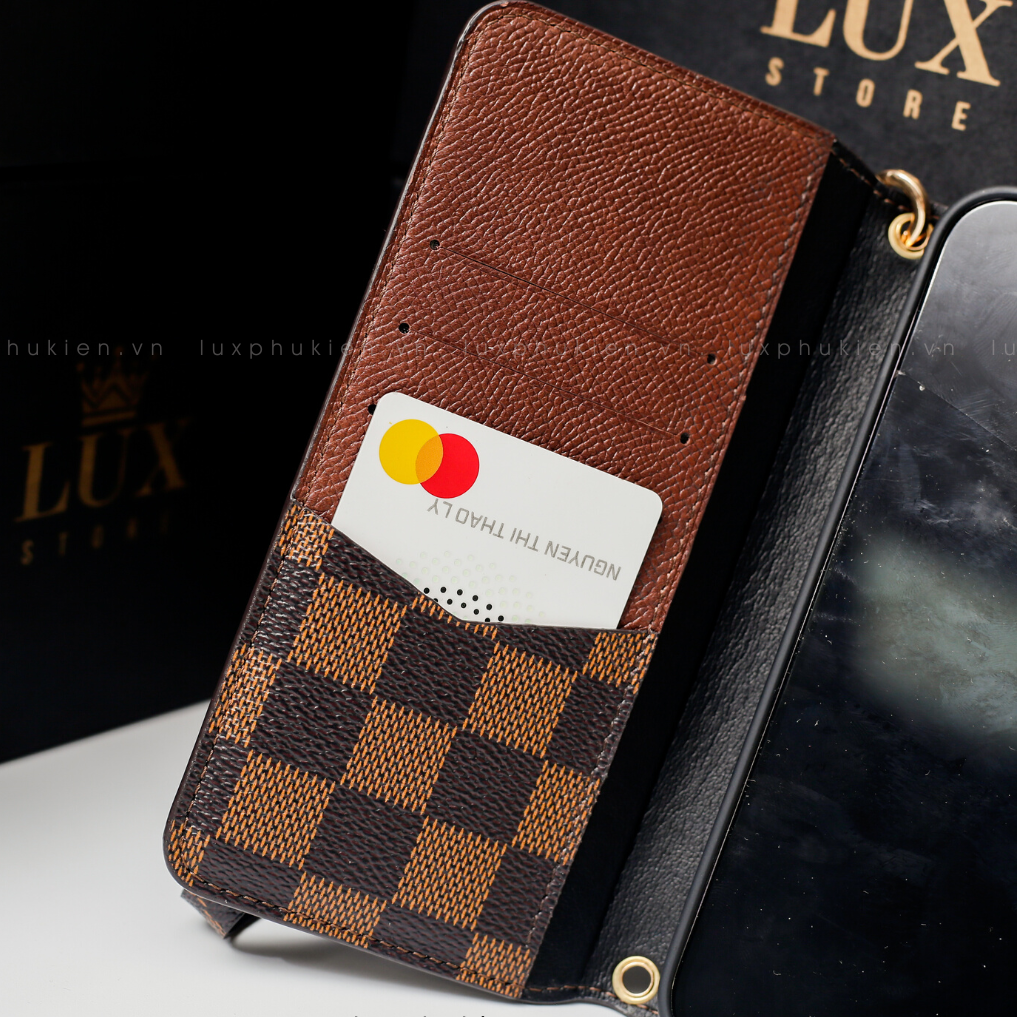 Authentic LV Canvas iPhone Wallet Case (Upcycled - 1)