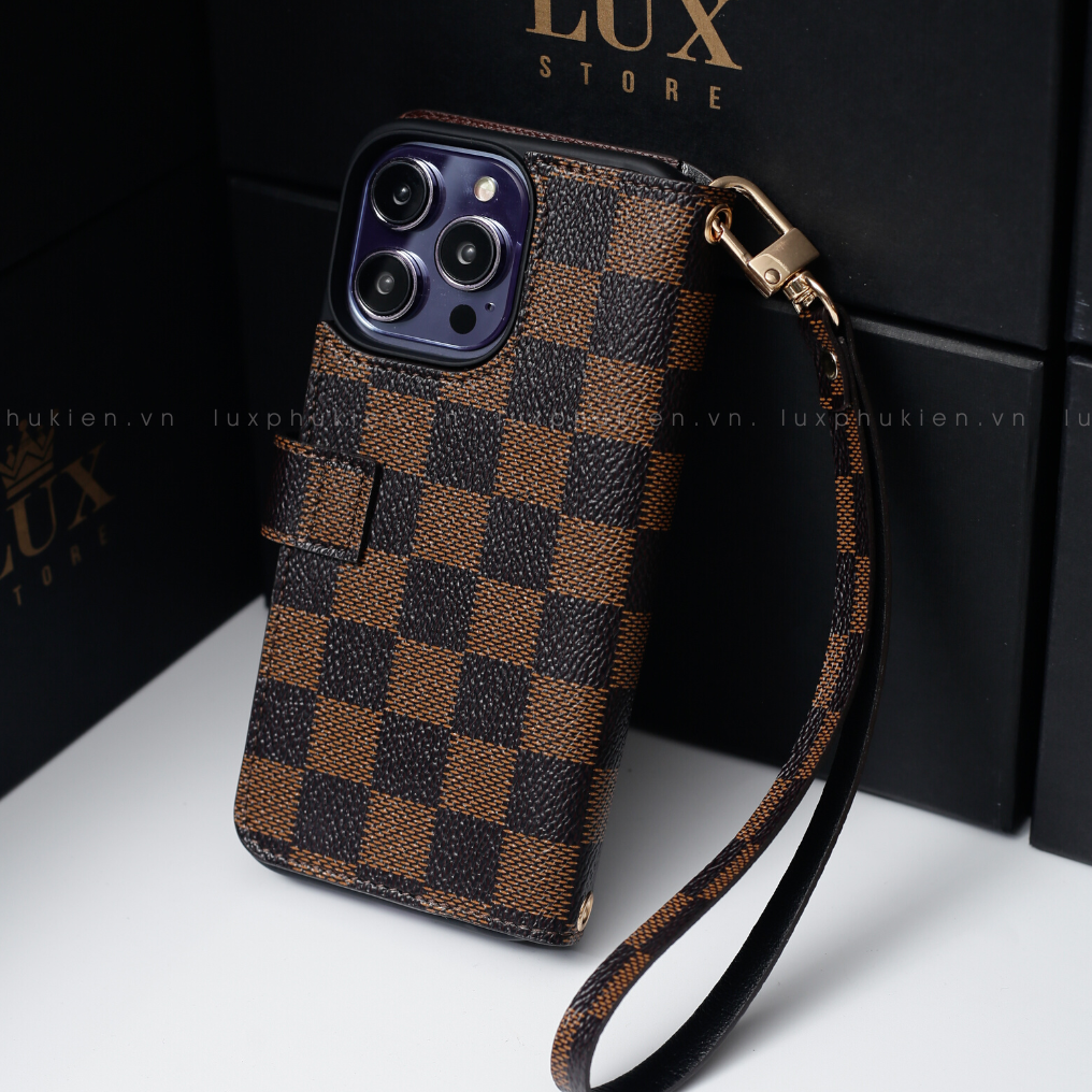 Authentic LV Canvas iPhone Wallet Case (Upcycled - 1)