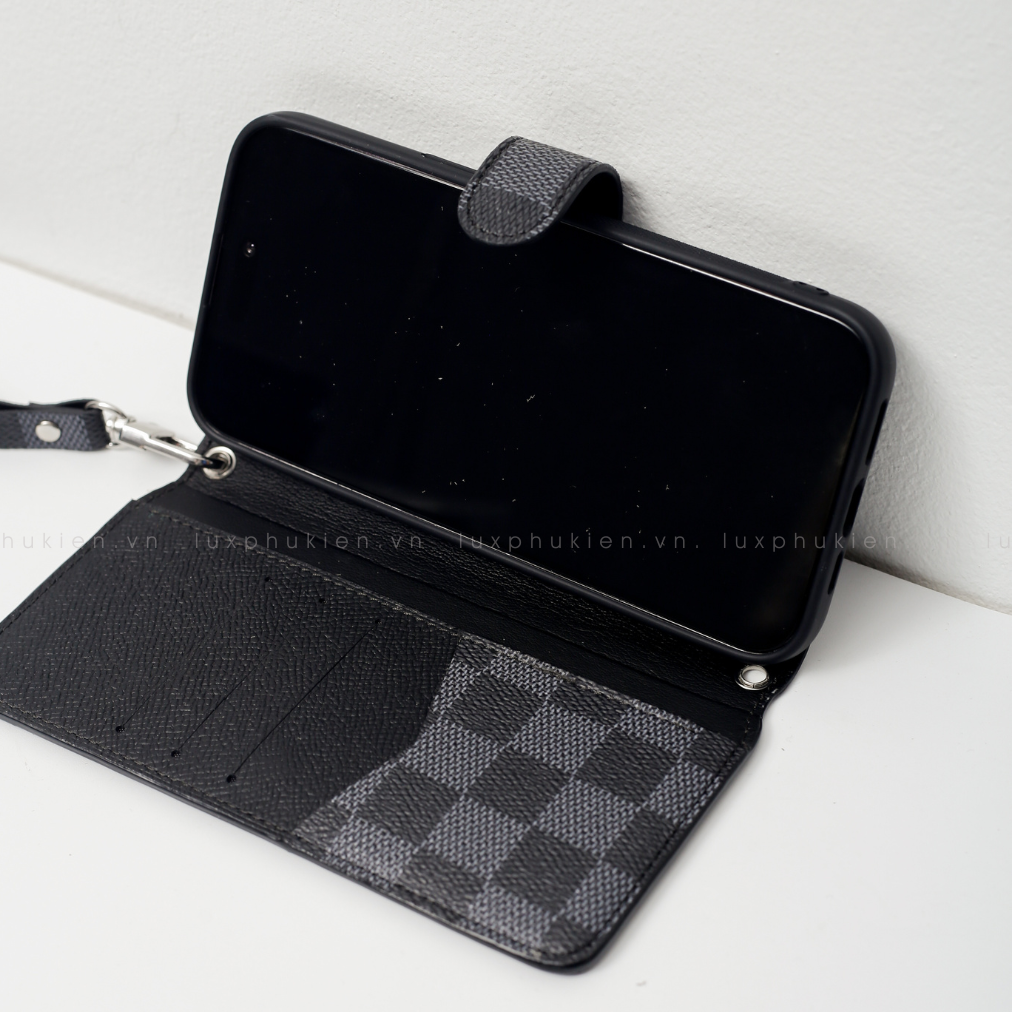 Authentic LV Canvas iPhone Wallet Case (Upcycled - 1)