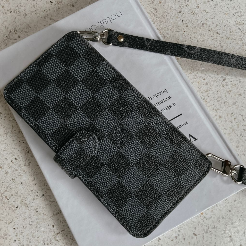 Authentic LV Canvas iPhone Wallet Case (Upcycled - 4)