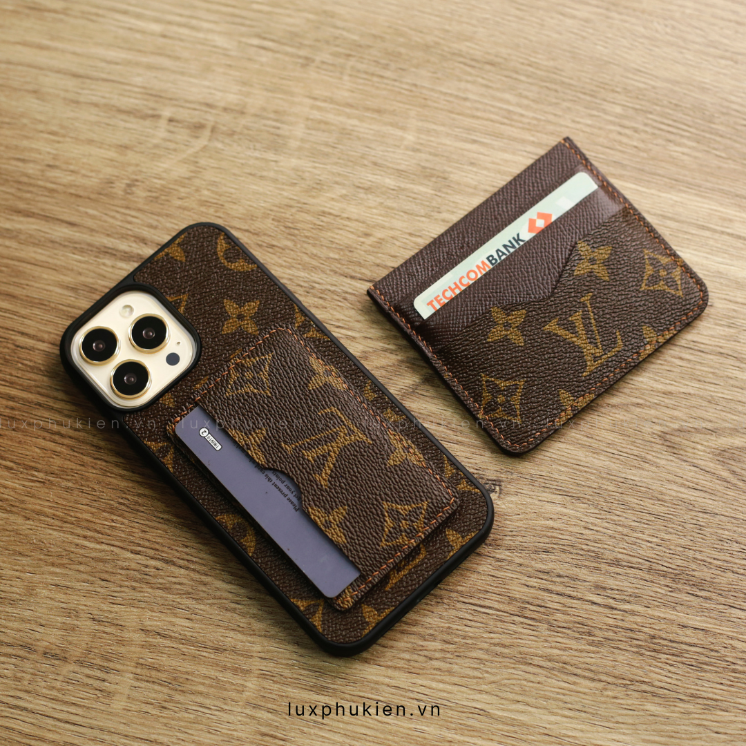 Authentic LV Canvas iPhone Card Case (Upcycled - 9)