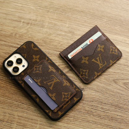 Authentic LV Canvas iPhone Card Case (Upcycled - 9)