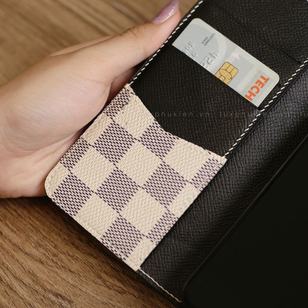 Authentic LV Canvas iPhone Wallet Case (Upcycled - 6)