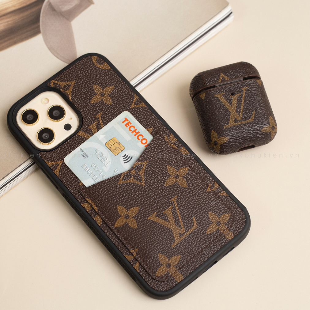 Authentic LV Canvas iPhone Wallet Case (Upcycled - 11)