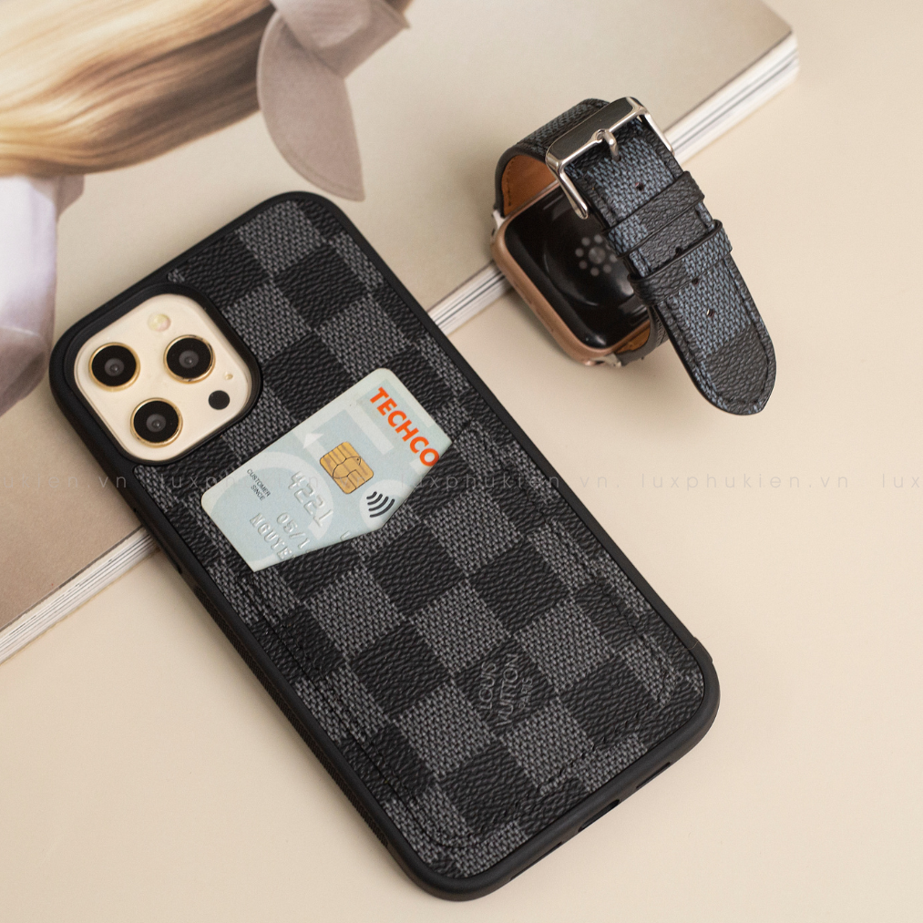 Authentic LV Canvas iPhone Wallet Case (Upcycled - 11)