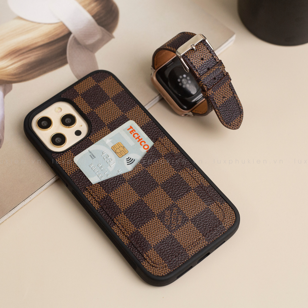 Authentic LV Canvas iPhone Wallet Case (Upcycled - 11)