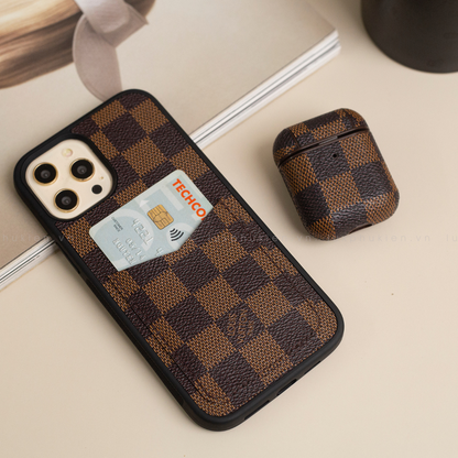 Authentic LV Canvas iPhone Wallet Case (Upcycled - 11)