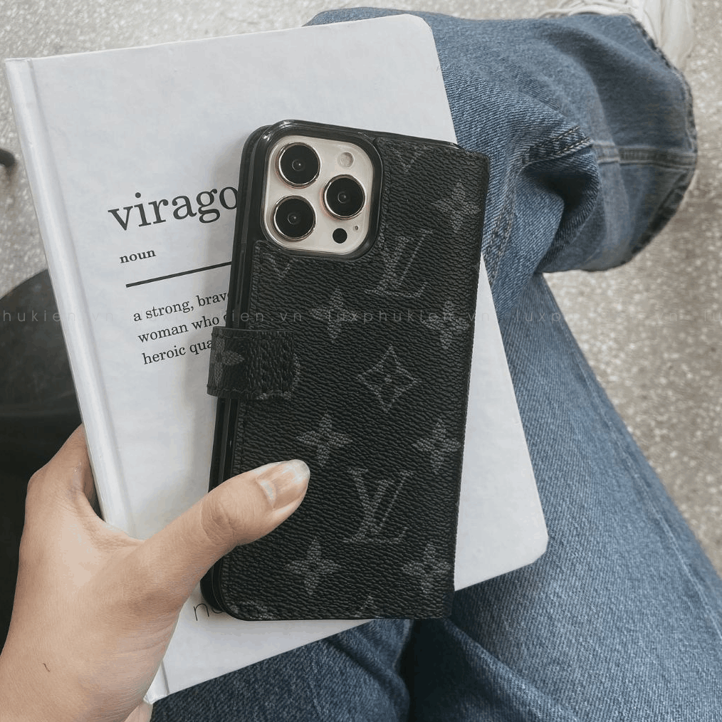 Authentic LV Canvas iPhone Wallet Case (Upcycled - 1)