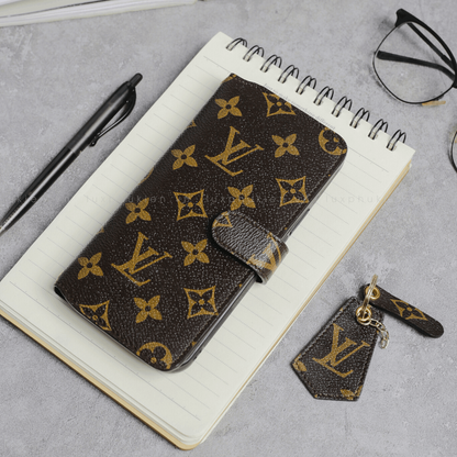 Authentic LV Canvas iPhone Wallet Case (Upcycled - 1)