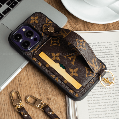 Authentic LV Canvas iPhone Card Case (Upcycled - 8)