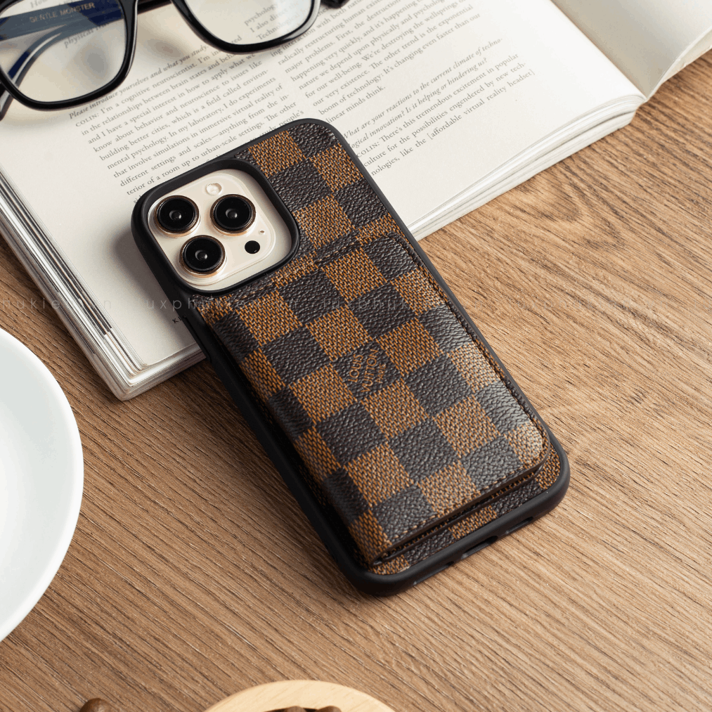 Authentic LV Canvas iPhone Wallet Case (Upcycled - 7)