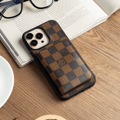 Authentic LV Canvas iPhone Wallet Case (Upcycled - 7)