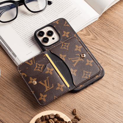 Authentic LV Canvas iPhone Wallet Case (Upcycled - 7)