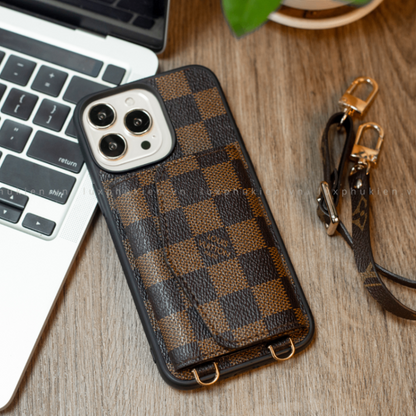 Authentic LV Canvas iPhone Wallet Case (Upcycled - 2)