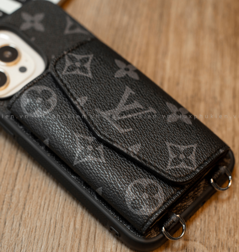 Authentic LV Canvas iPhone Wallet Case (Upcycled - 2)