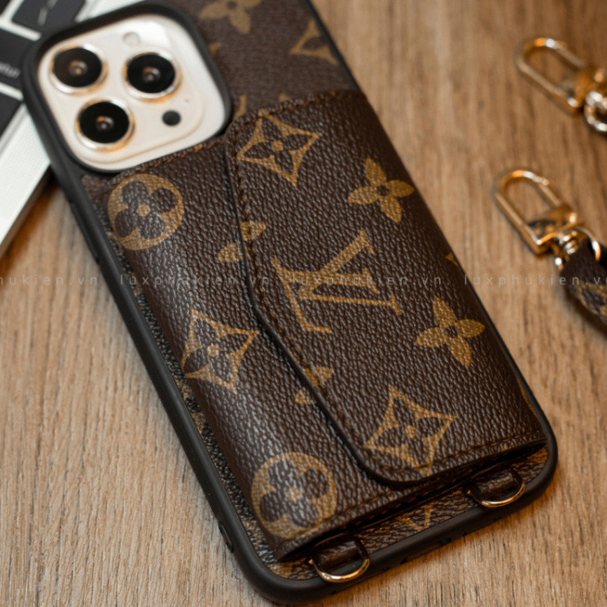 Authentic LV Canvas iPhone Wallet Case (Upcycled - 2)