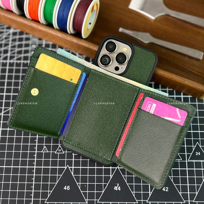 Epsom Leather iPhone Card Wallet Case 37