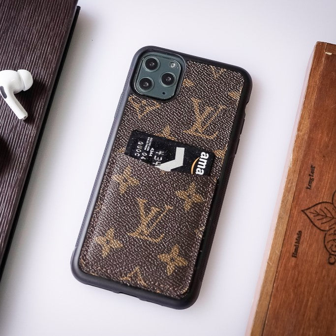 Authentic LV Canvas iPhone Wallet Case (Upcycled - 11)