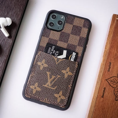 Authentic LV Canvas iPhone Wallet Case (Upcycled - 11)