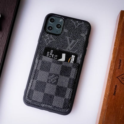 Authentic LV Canvas iPhone Wallet Case (Upcycled - 11)