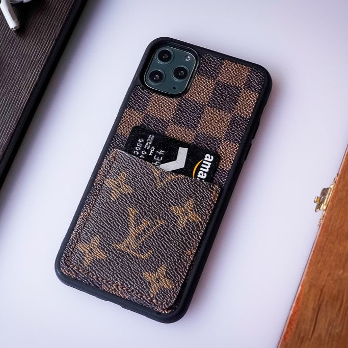 Authentic LV Canvas iPhone Wallet Case (Upcycled - 11)