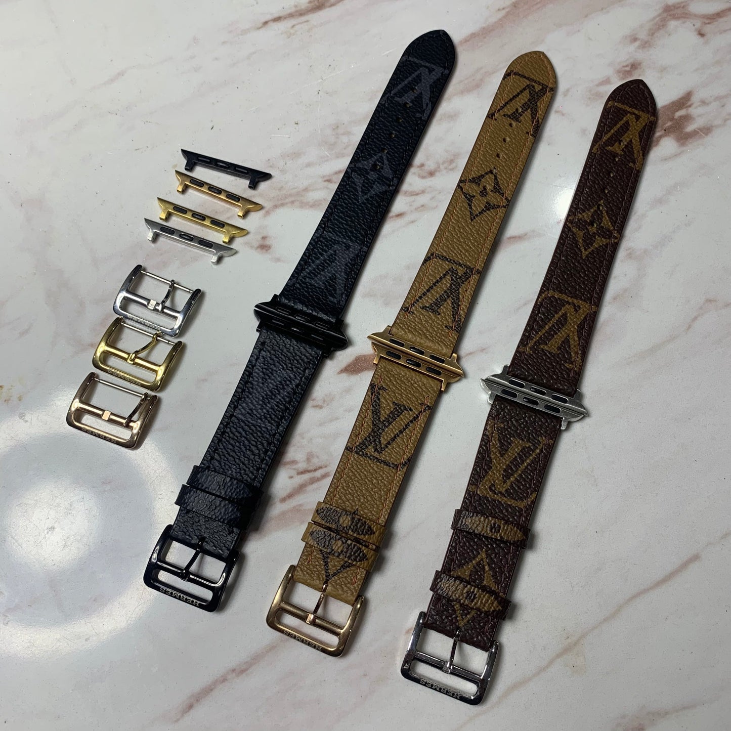 Recycled Louis Vuitton Apple watch band AW-LV12